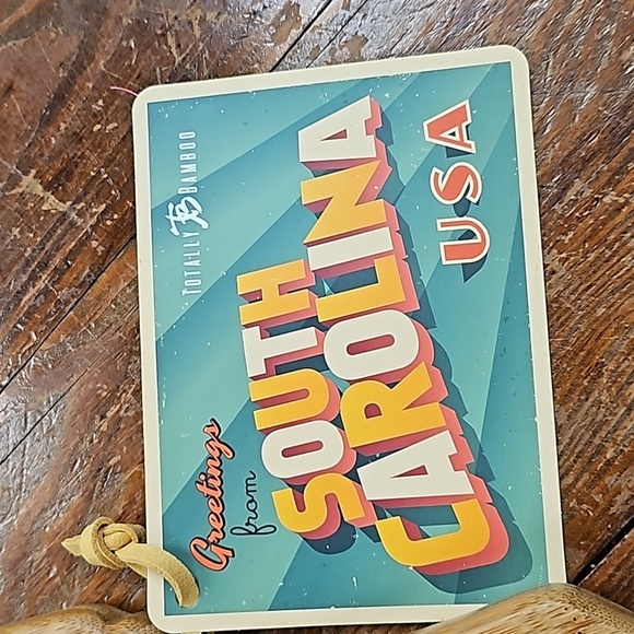 Totally Bamboo Laser-Etched Destination South Carolina Cutting & Serving Board. - Picture 2 of 5